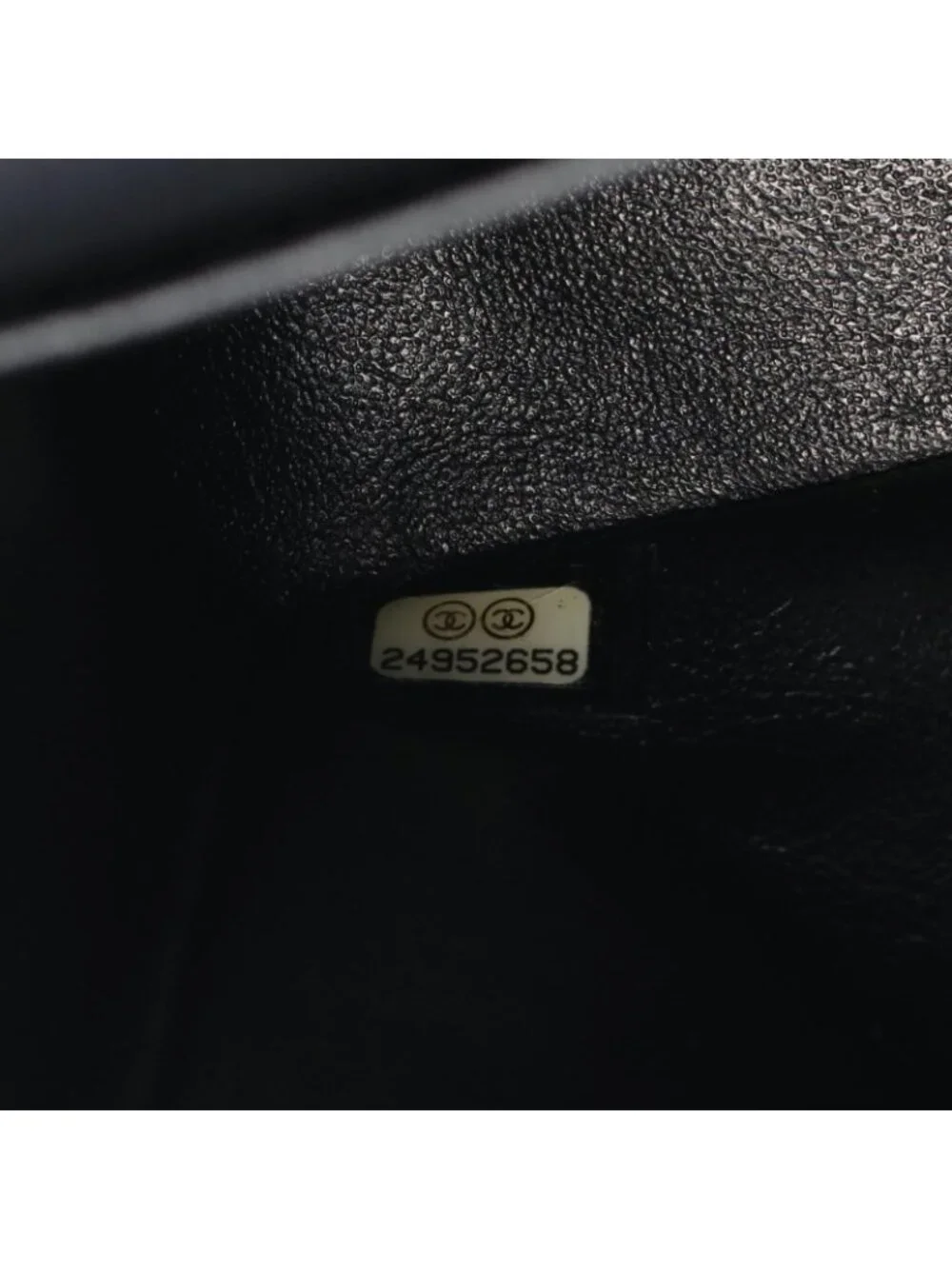 Chanel Shoulder Bag Quilted Double Flap Lame Black Caviar Leather Chain